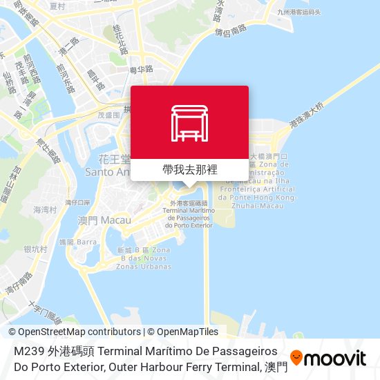 M239 外港碼頭 Terminal Marítimo De Passageiros Do Porto Exterior, Outer Harbour Ferry Terminal地圖