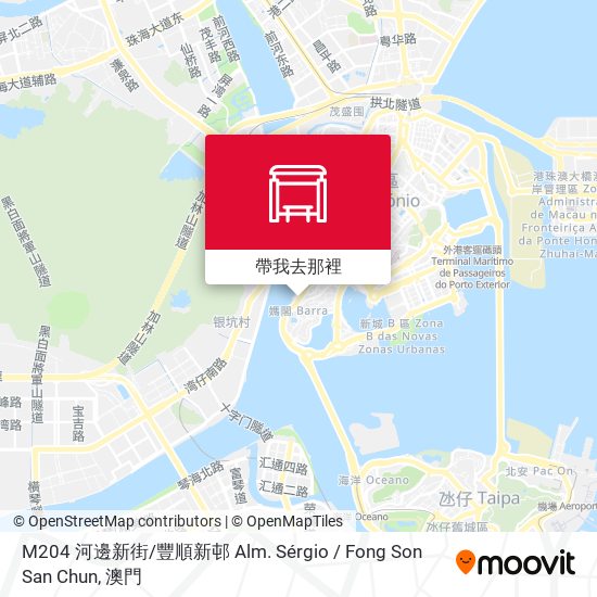 M204 河邊新街 / 豐順新邨 Alm. Sérgio / Fong Son San Chun地圖