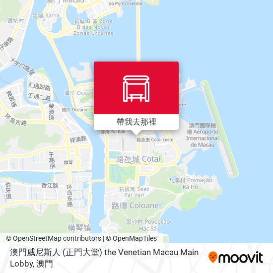 澳門威尼斯人 (正門大堂) the Venetian Macau Main Lobby地圖