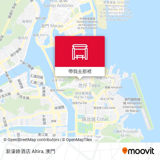 新濠鋒酒店 Altira地圖