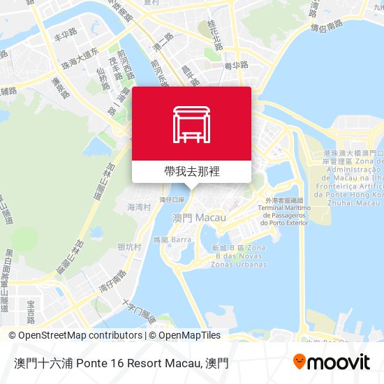 澳門十六浦 Ponte 16 Resort Macau地圖