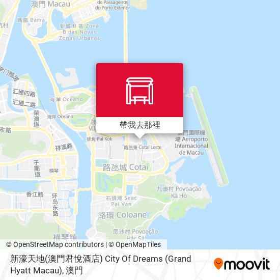 新濠天地(澳門君悅酒店) City Of Dreams (Grand Hyatt Macau)地圖