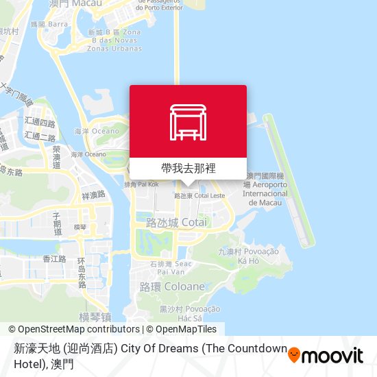 新濠天地 (迎尚酒店) City Of Dreams (The Countdown Hotel)地圖