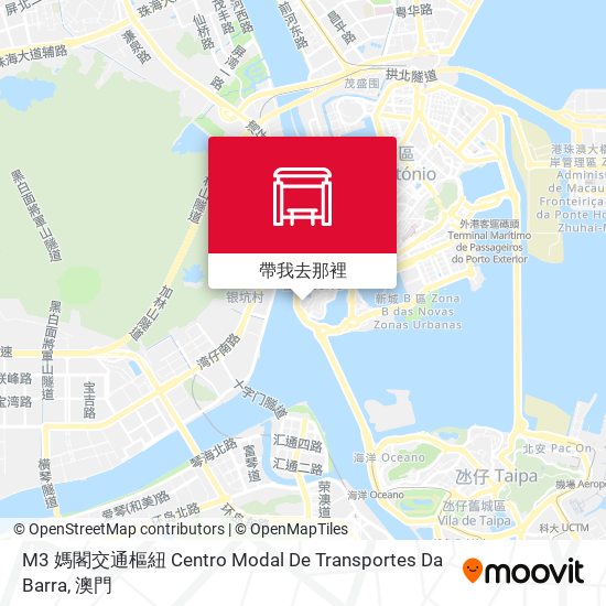 M3 媽閣交通樞紐 Centro Modal De Transportes Da Barra地圖