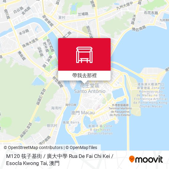 M120 筷子基街 / 廣大中學 Rua De Fai Chi Kei / Esocla Kwong Tai地圖