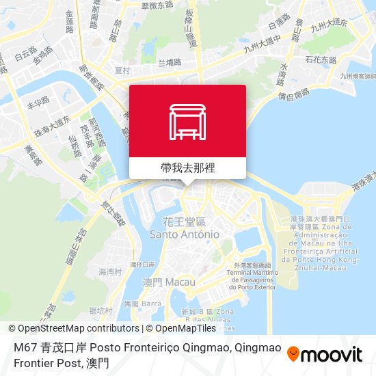 M67 青茂口岸 Posto Fronteiriço Qingmao, Qingmao Frontier Post地圖