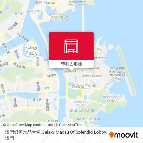 澳門銀河水晶大堂 Galaxy Macau Of Splendid Lobby地圖