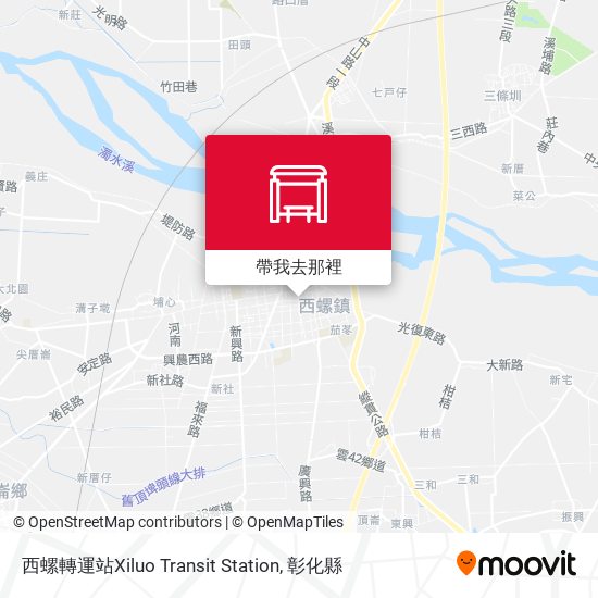 西螺轉運站Xiluo Transit Station地圖
