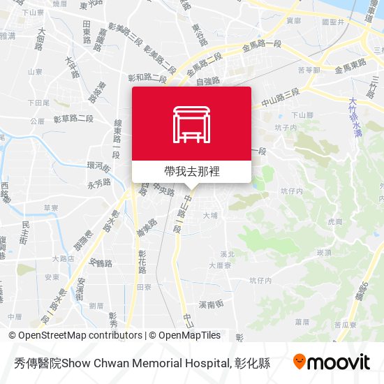 秀傳醫院Show Chwan Memorial Hospital地圖