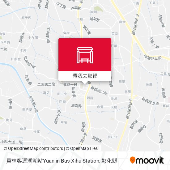 員林客運溪湖站Yuanlin Bus Xihu Station地圖