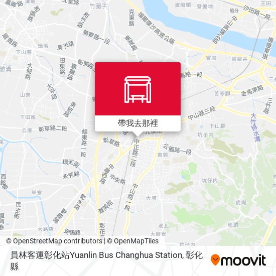 員林客運彰化站Yuanlin Bus Changhua Station地圖