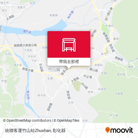 統聯客運竹山站Zhushan地圖