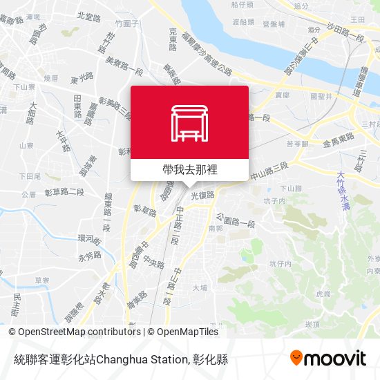 統聯客運彰化站Changhua Station地圖