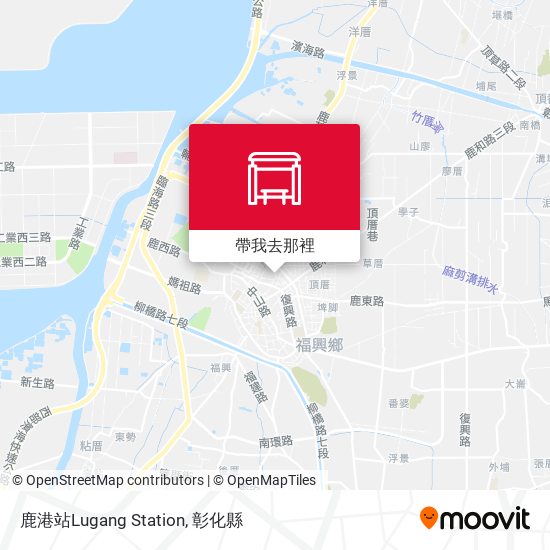 鹿港站Lugang Station地圖