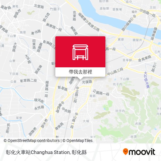 彰化火車站Changhua Station地圖