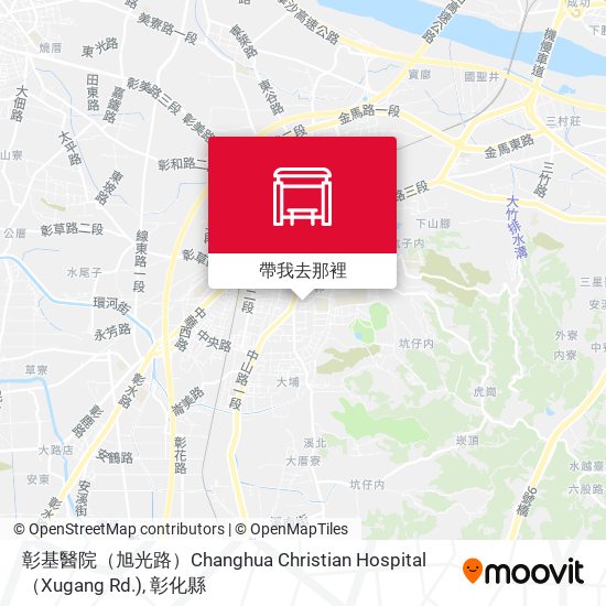 彰基醫院（旭光路）Changhua Christian Hospital（Xugang Rd.)地圖