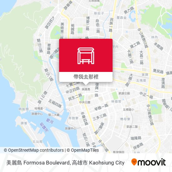美麗島 Formosa Boulevard地圖
