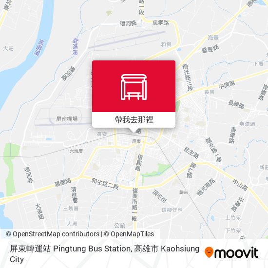 屏東轉運站 Pingtung Bus Station地圖