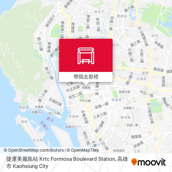 捷運美麗島站 Krtc Formosa Boulevard Station地圖