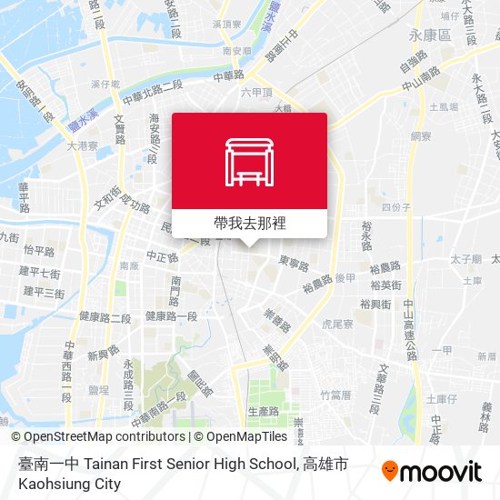 臺南一中 Tainan First Senior High School地圖