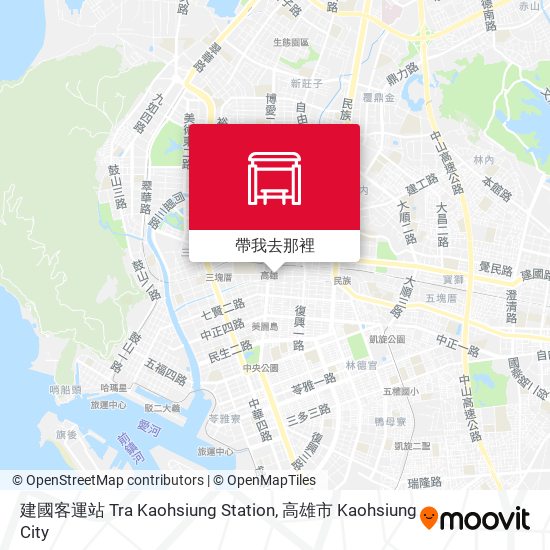 建國客運站 Tra Kaohsiung Station地圖