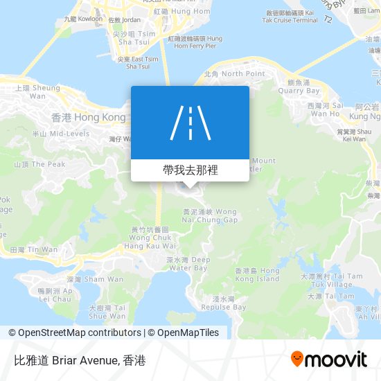 怎樣搭巴士, 地鐵或渡輪去灣仔Wan Chai的比雅道Briar Avenue?