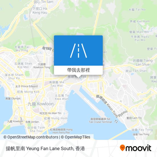 揚帆里南 Yeung Fan Lane South地圖