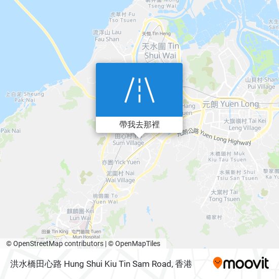 洪水橋田心路 Hung Shui Kiu Tin Sam Road地圖