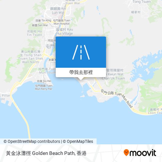 黃金泳灘徑 Golden Beach Path地圖