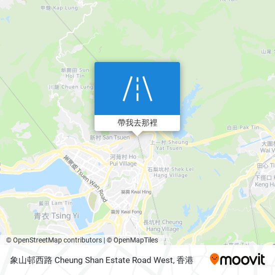 象山邨西路 Cheung Shan Estate Road West地圖