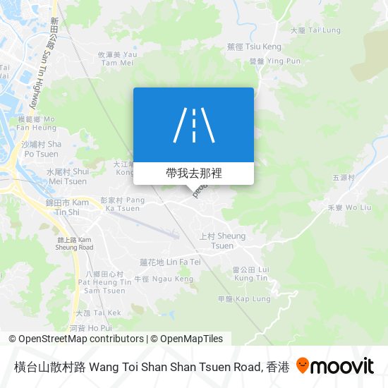 橫台山散村路 Wang Toi Shan Shan Tsuen Road地圖