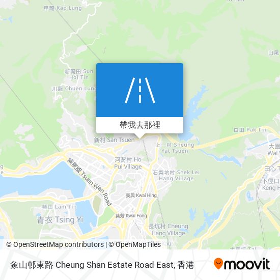 象山邨東路 Cheung Shan Estate Road East地圖