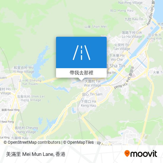 美滿里 Mei Mun Lane地圖