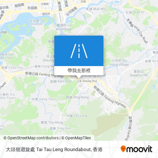 大頭嶺迴旋處 Tai Tau Leng Roundabout地圖