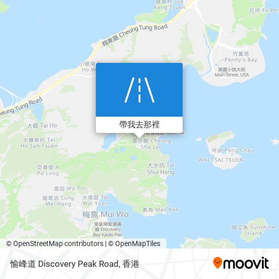 愉峰道 Discovery Peak Road地圖