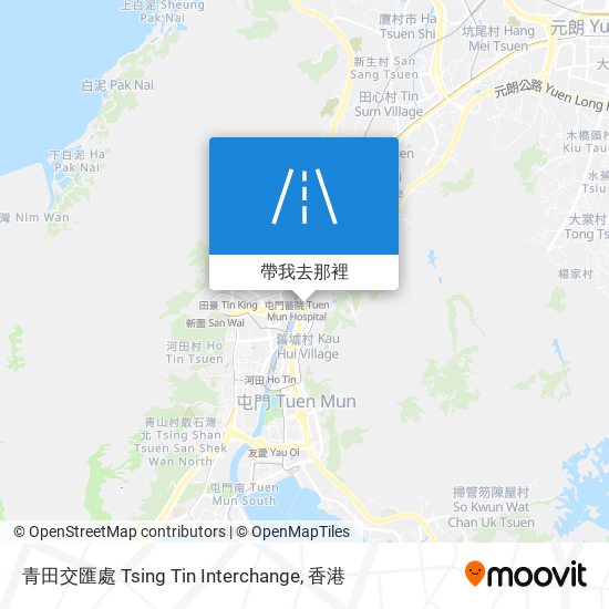 青田交匯處 Tsing Tin Interchange地圖