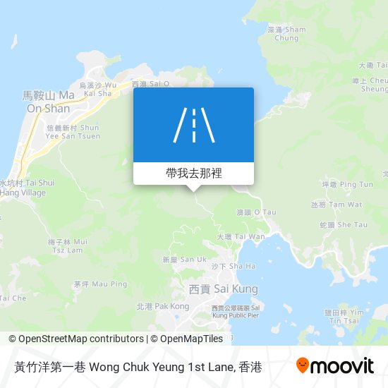 黃竹洋第一巷 Wong Chuk Yeung 1st Lane地圖