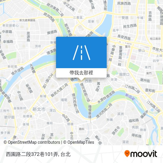 怎樣搭巴士或地鐵去萬華區的西園路二段372巷101弄