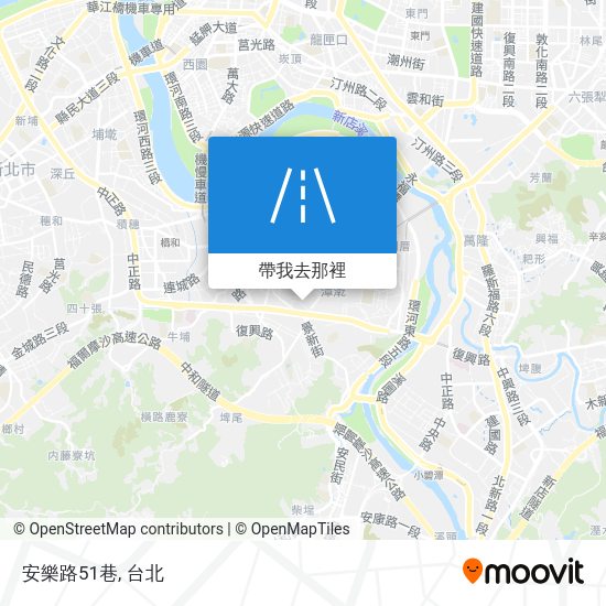 怎樣搭巴士或地鐵去中和區的安樂路51巷