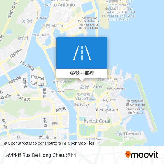 杭州街 Rua De Hong Chau地圖