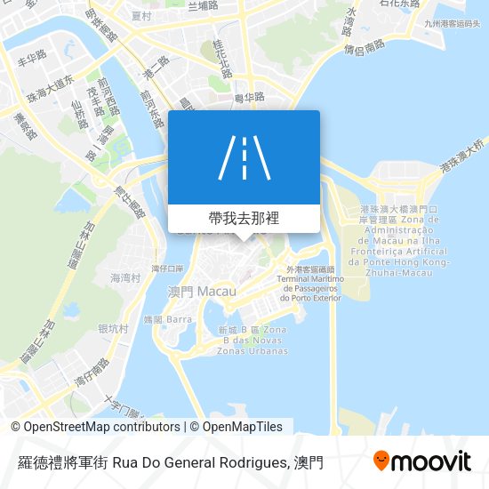 羅德禮將軍街 Rua Do General Rodrigues地圖