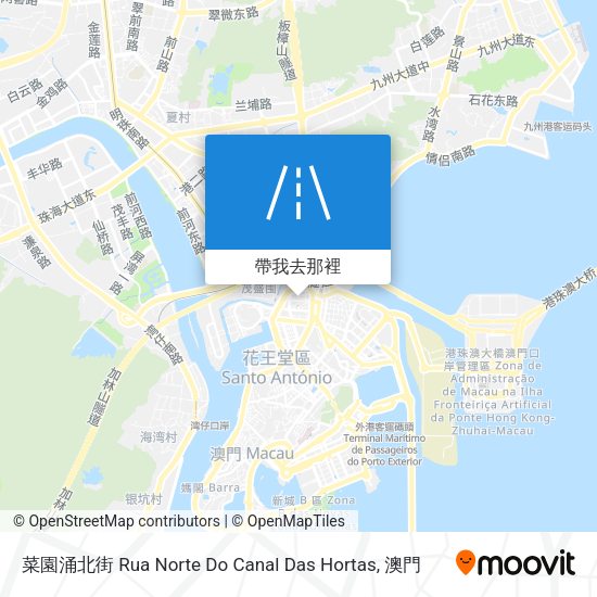 菜園涌北街 Rua Norte Do Canal Das Hortas地圖