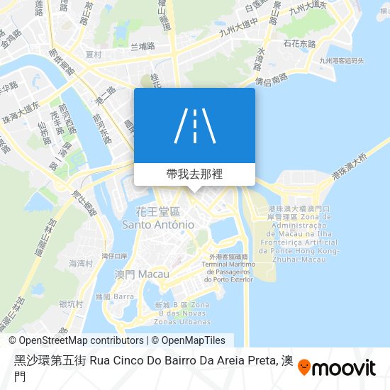 黑沙環第五街 Rua Cinco Do Bairro Da Areia Preta地圖