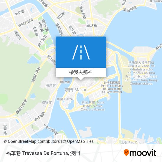 福華巷 Travessa Da Fortuna地圖