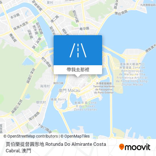 賈伯樂提督圓形地 Rotunda Do Almirante Costa Cabral地圖