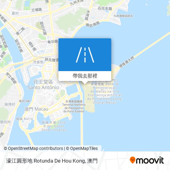 濠江圓形地 Rotunda De Hou Kong地圖