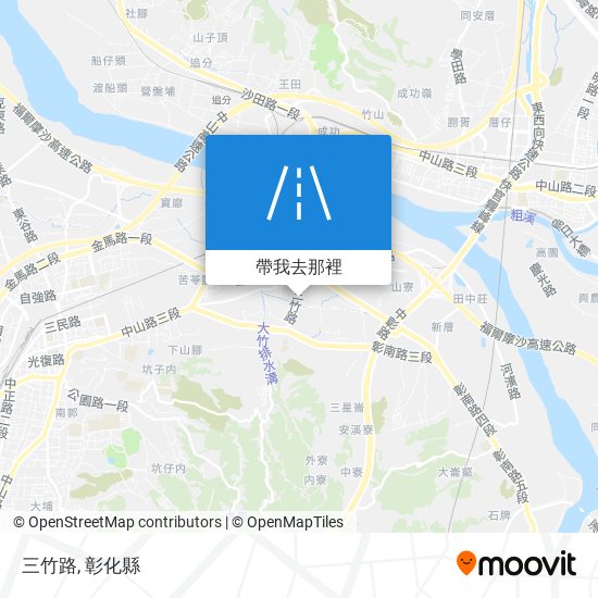 三竹路地圖