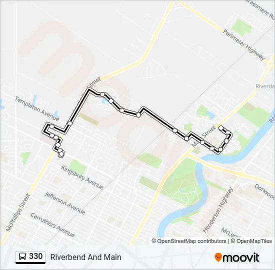 330 Bus Line Map