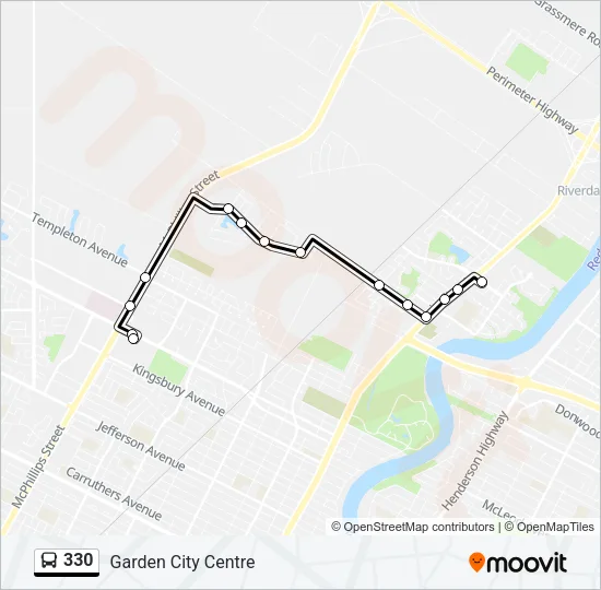 330 Bus Line Map