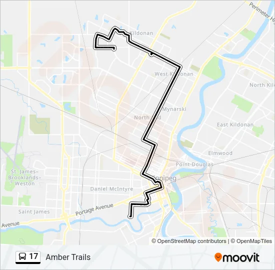 17 Bus Line Map